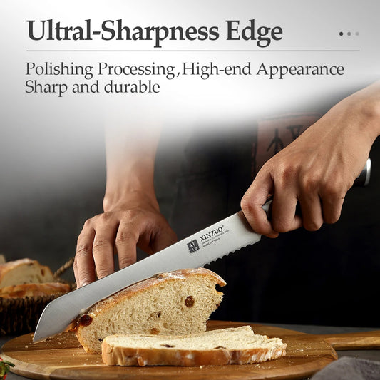 PrecisionSlice™ 9" German Steel Bread Knife